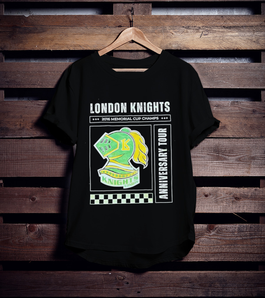 London Knights 2016 Memorial Cup Champs Anniversary Tour T-Shirt