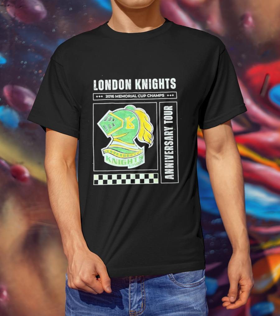 London Knights 2016 Memorial Cup Champs Anniversary Tour T-Shirt