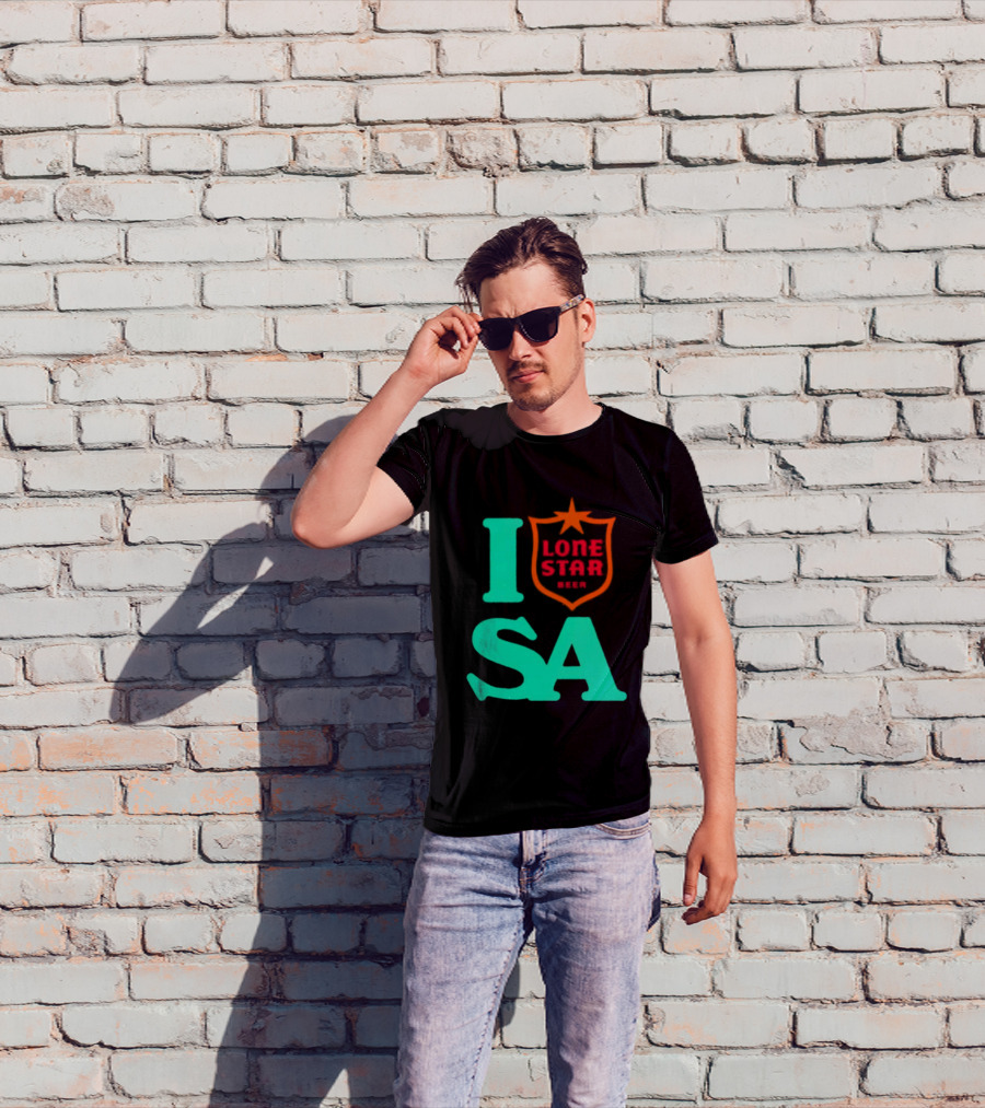 Lone Star Beer I Love San Antonio USA Texas T-Shirt