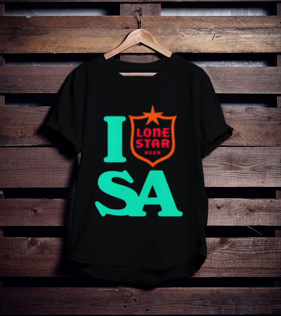 Lone Star Beer I Love San Antonio USA Texas T-Shirt