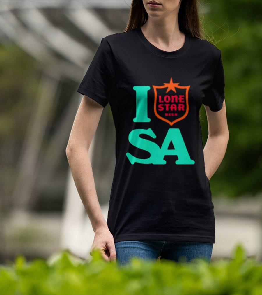 Lone Star Beer I Love San Antonio USA Texas T-Shirt