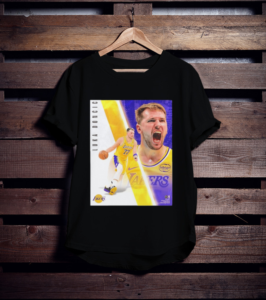 Luka Doncic 77 Los Angeles Lakers Basketball Energetic T-Shirt