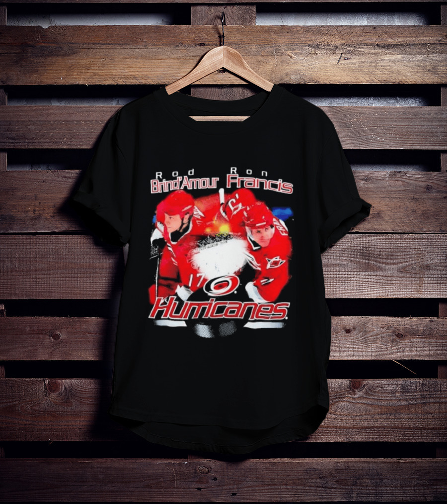 Rod Brind'Amour Ron Francis 17 Carolina Hurricanes 1990s T-Shirt