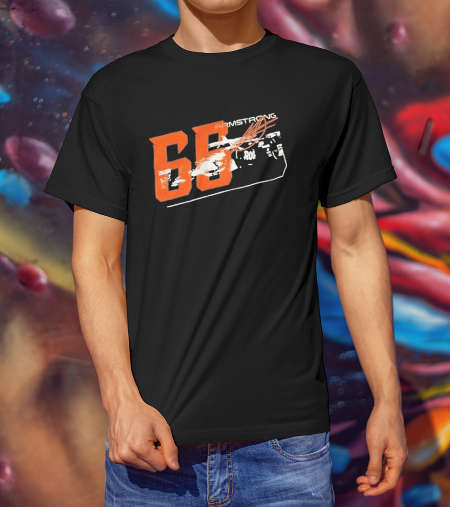 Armstrong 66 Racing Number With Dynamic Speed Lines T-Shirt