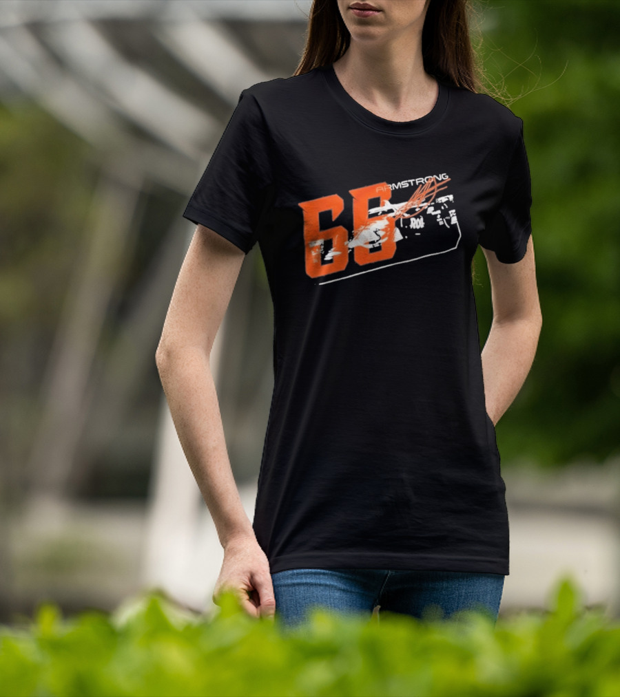 Armstrong 66 Racing Number With Dynamic Speed Lines T-Shirt