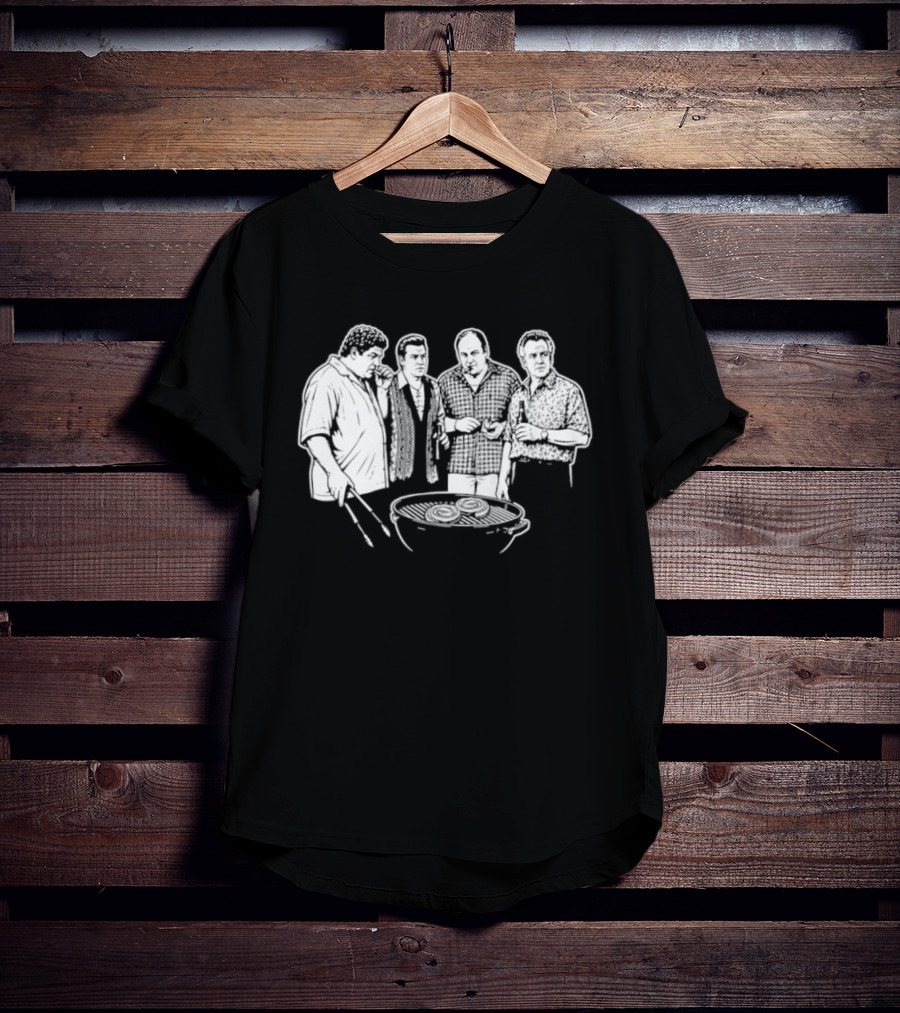North Jersey BBQ Sopranos Parody Mobster Grill Crew T-Shirt
