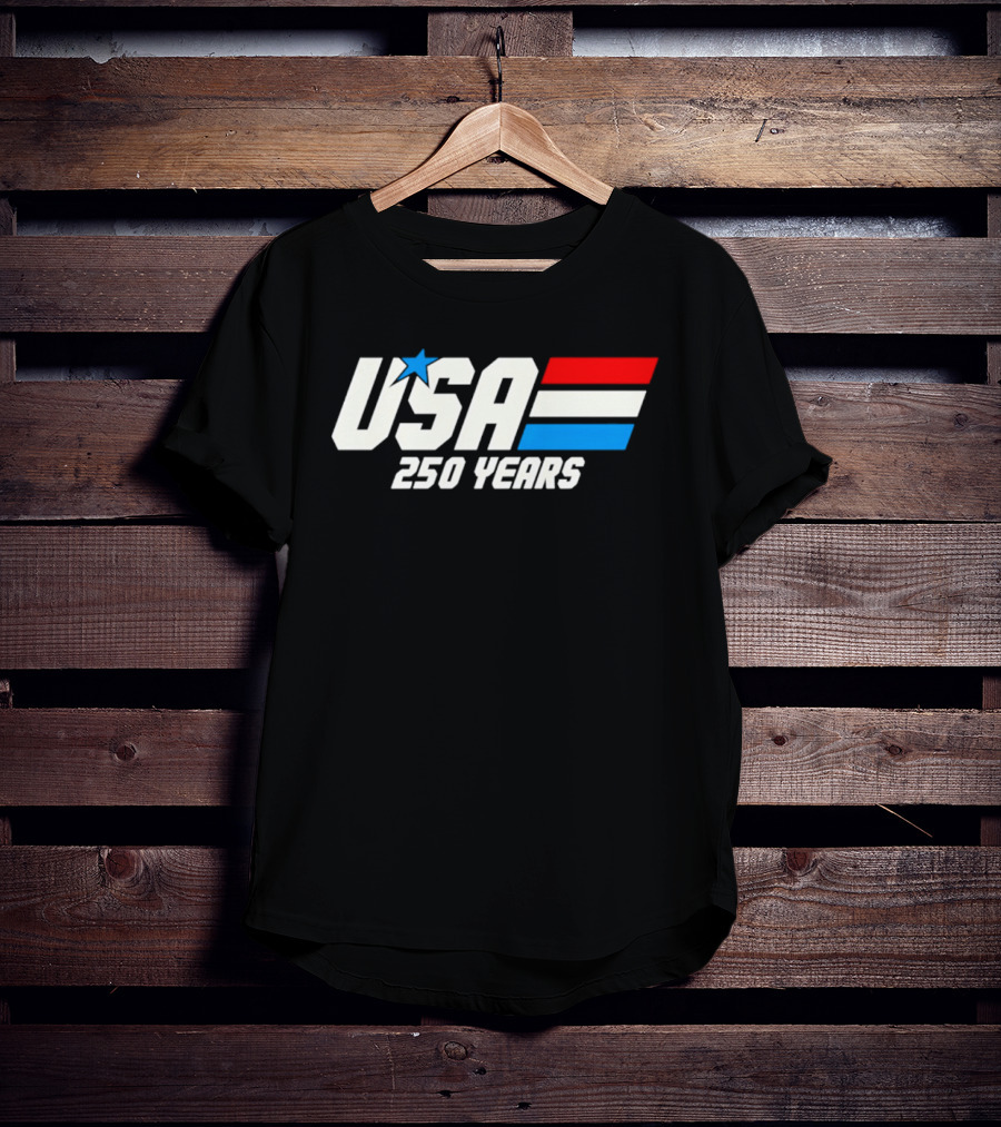 USA 250 Years Racing Star Iconic Red White Blue T-Shirt