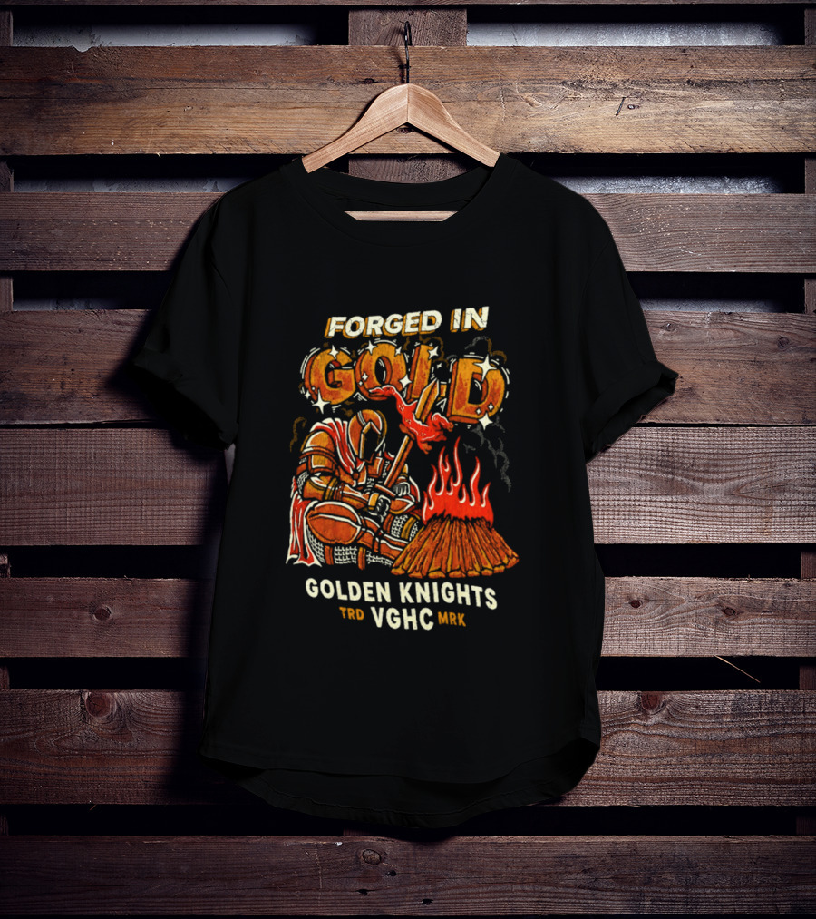 Forged In Gold Vegas Golden Knights VGHC NHL T-Shirt