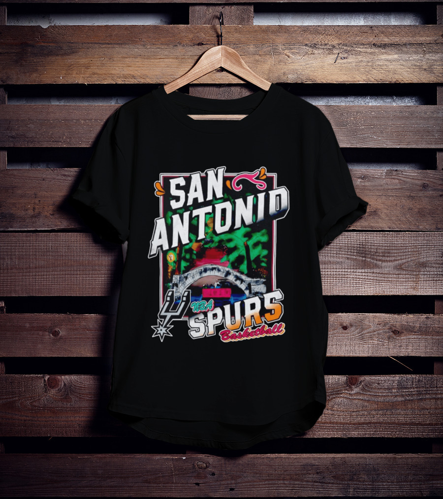 San Antonio Spurs River Walk NBA Basketball T-Shirt