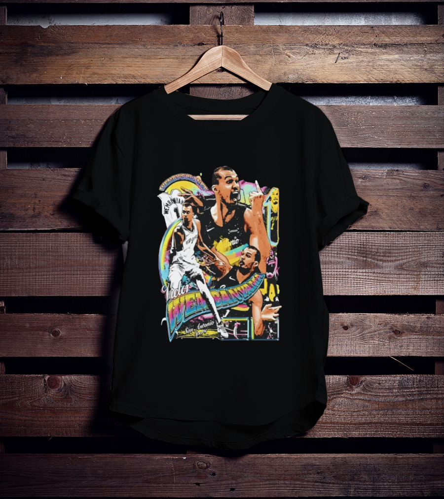 Victor Wembanyama X The Alien Mashup San Antonio Spurs Basketball #1 Wemby T-Shirt