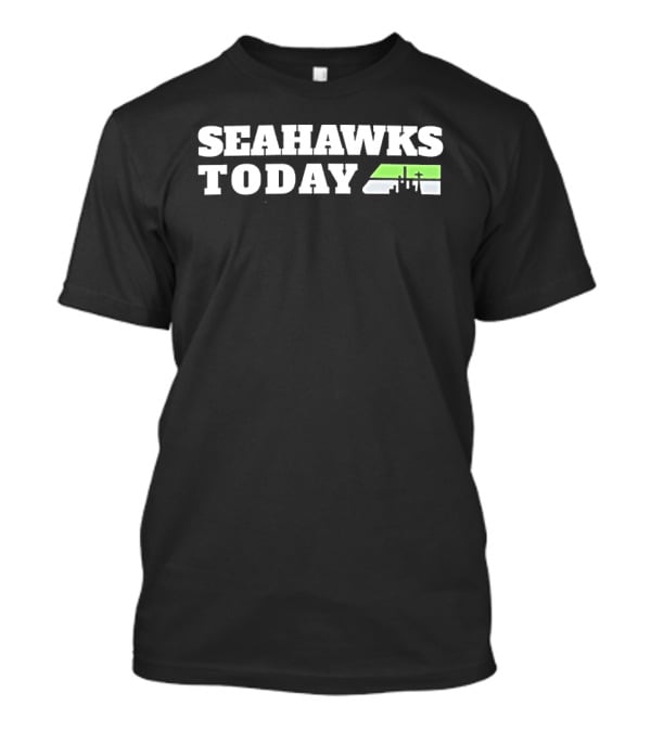 Seattle Seahawks Today Skyline Green T-Shirt
