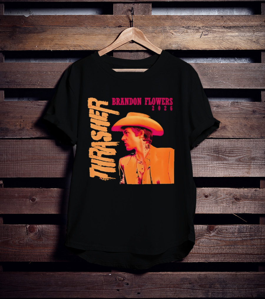 Brandon Flowers Thrasher 2026 Cowboy T-Shirt