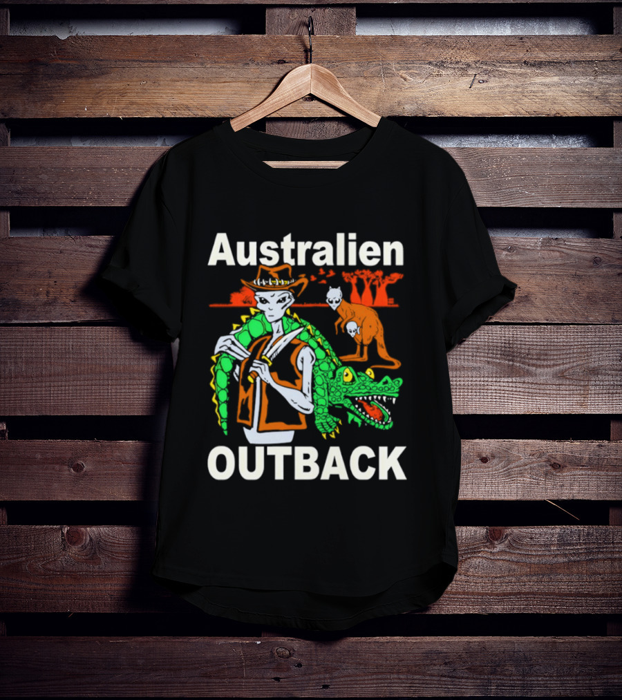 Australien Outback Alien Crocodile Adventure T-Shirt
