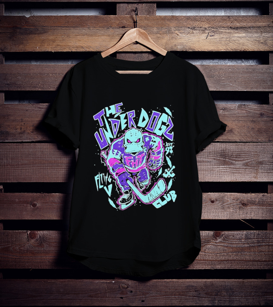 Anaheim Ducks The Underdogs FMH Flying House Club Hockey Player T-Shirt