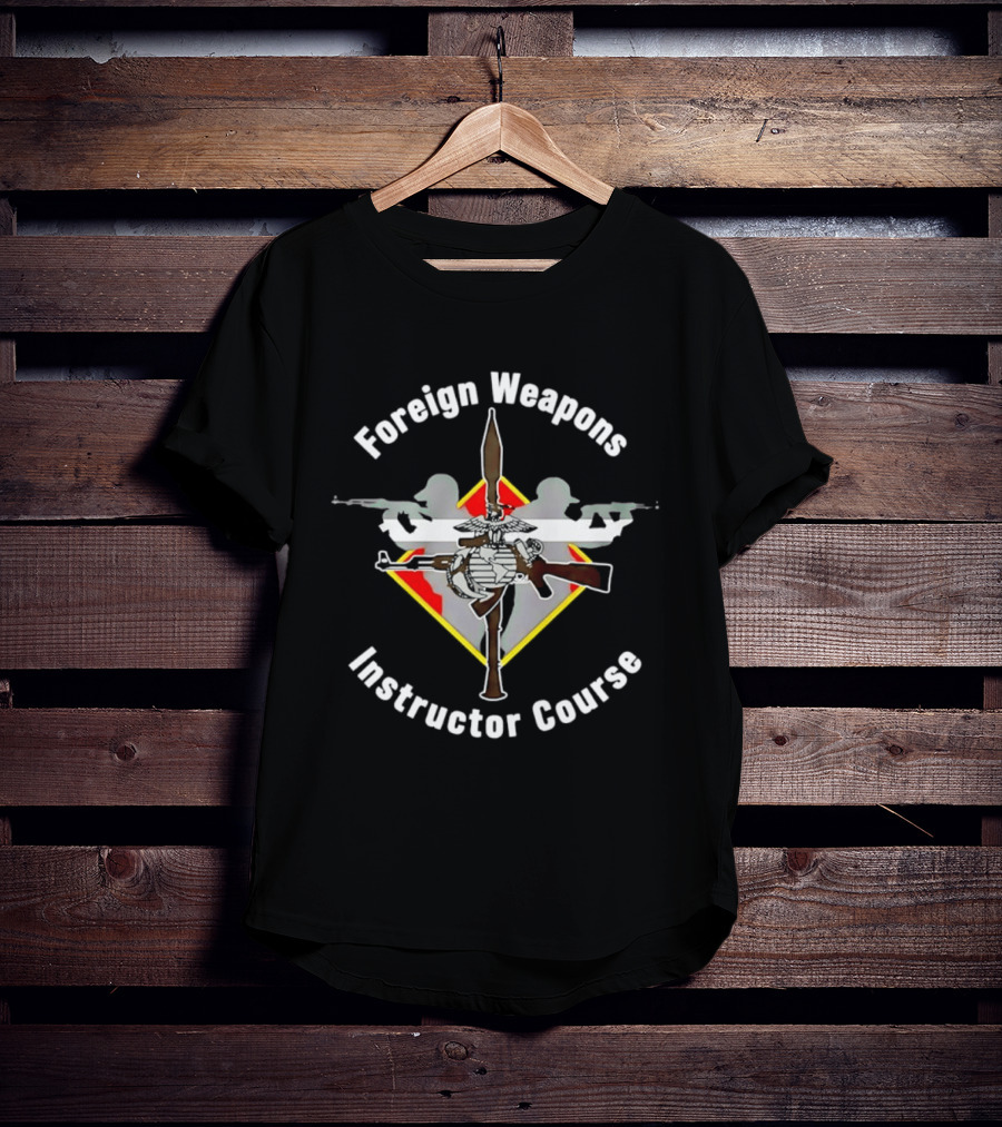Foreign Weapons Instructor Course Iconic Rifle Weapons Training T-Shirt
