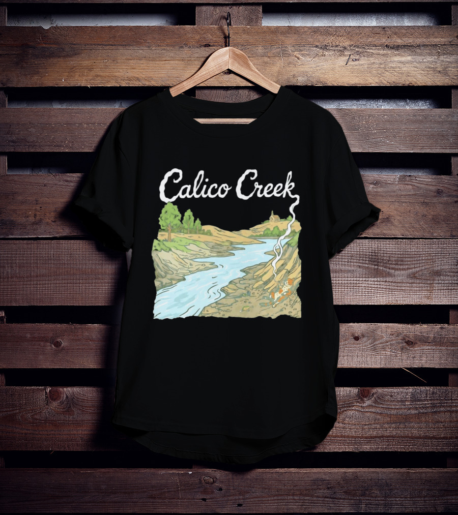 Calico Creek Scenic River And Countryside Landscape T-Shirt