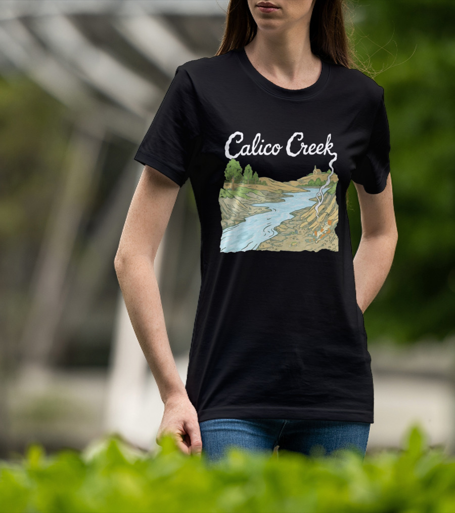 Calico Creek Scenic River And Countryside Landscape T-Shirt