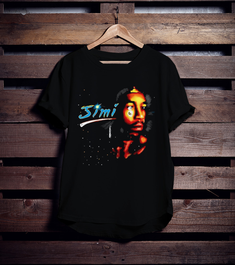 Jimi Hendrix Psychedelic Cosmic Stardust Simi T-Shirt
