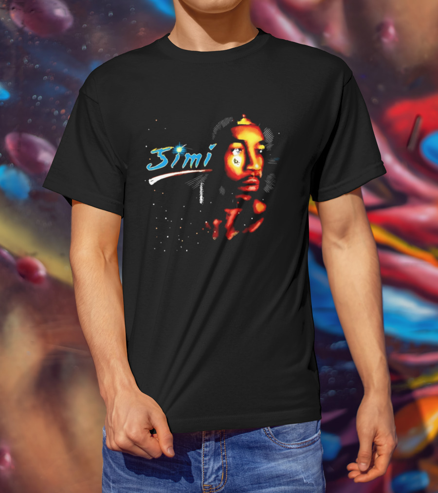 Jimi Hendrix Psychedelic Cosmic Stardust Simi T-Shirt