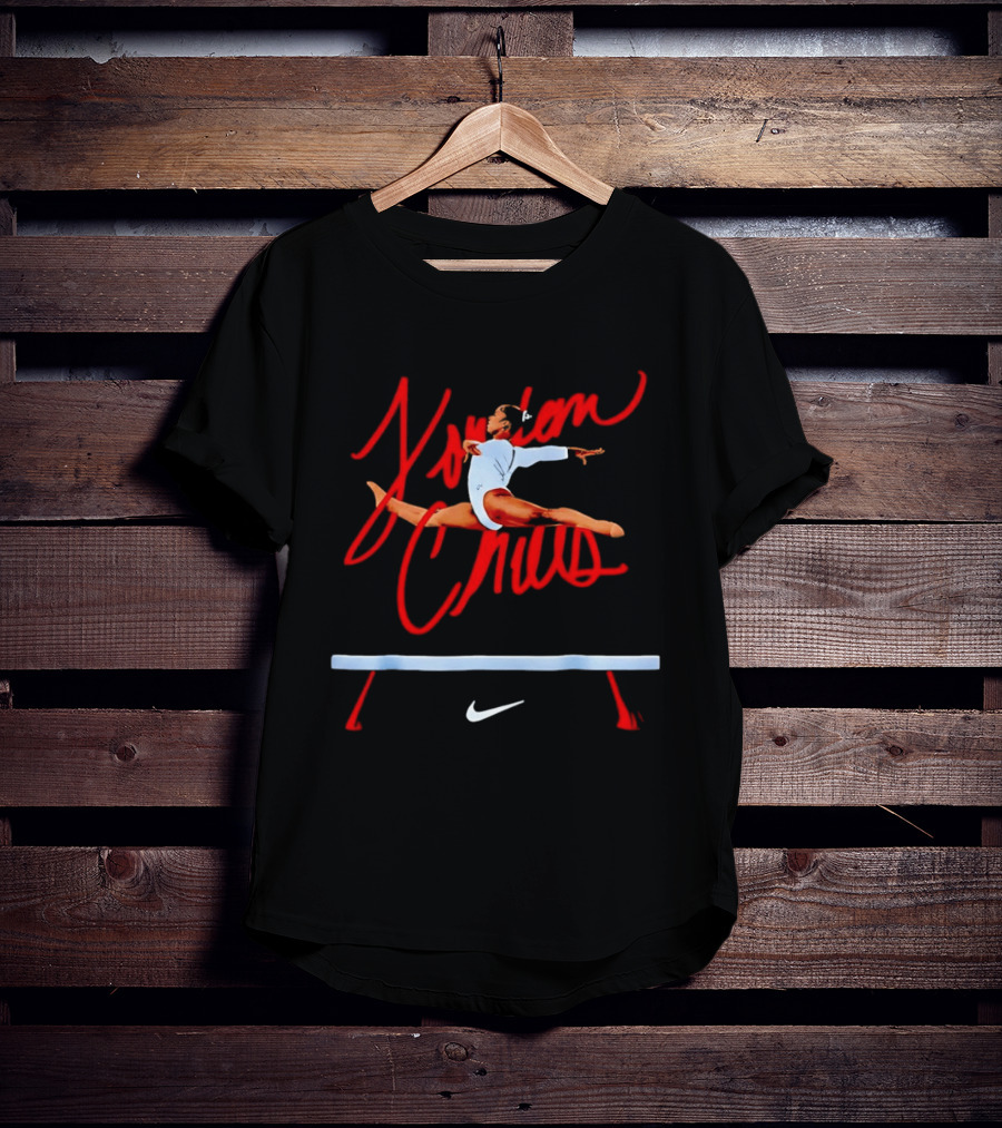 Jordan Chiles Gymnastics Leap Nike Balance Beam T-Shirt