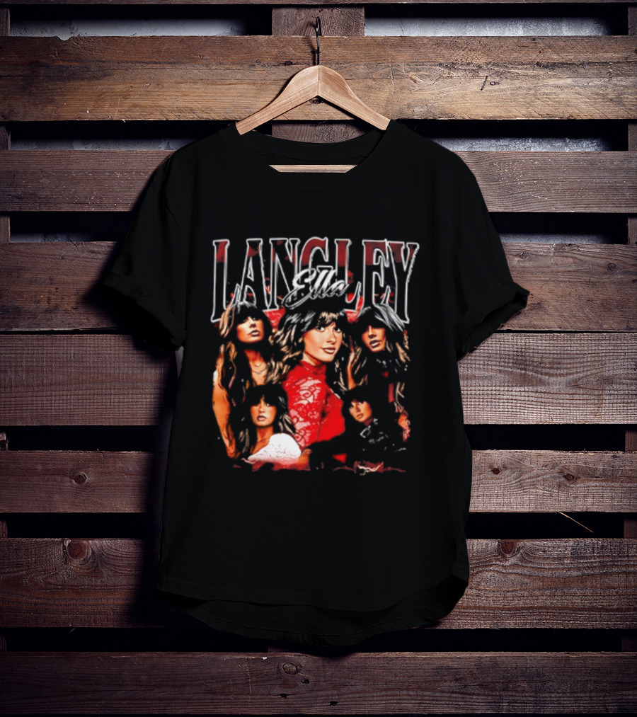 Ella Langley 90s Bootleg Style Retro Portraits T-Shirt