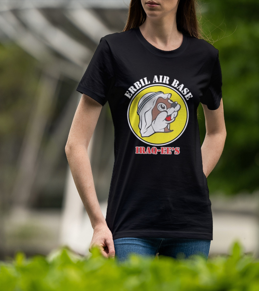 Erbil Air Base Iraq Eef's Cartoon T-Shirt