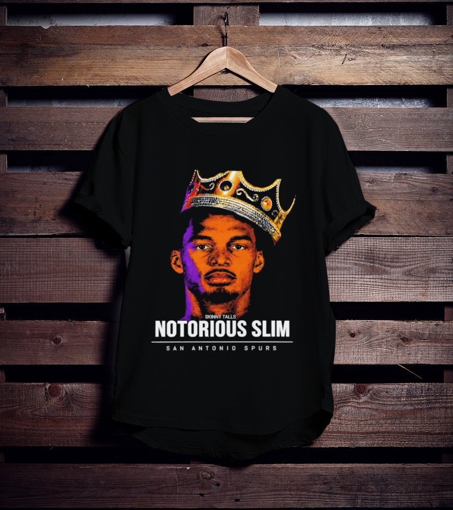 San Antonio Spurs Notorious Slim King Victor Wembanyama Basketball Star T-Shirt