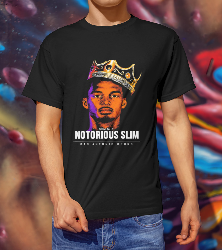 San Antonio Spurs Notorious Slim King Victor Wembanyama Basketball Star T-Shirt