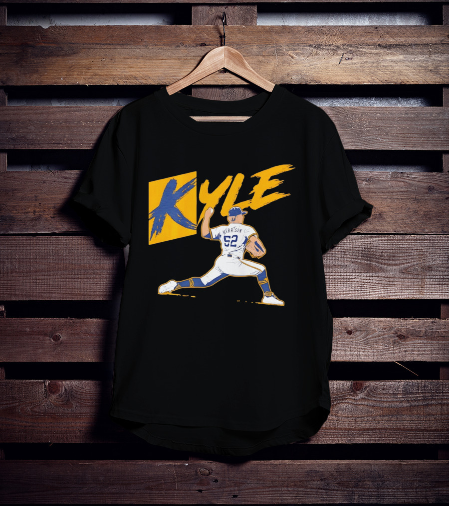 Kyle Harrison 52 Milwaukee Brewers MLB Baseball K Sign T-Shirt