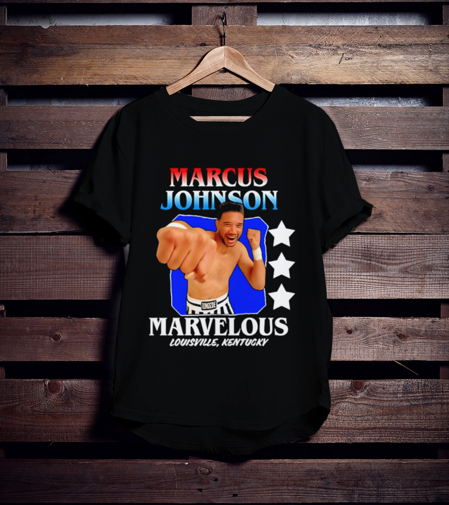 Marcus Johnson Marvelous Boxer Louisville Kentucky T-Shirt