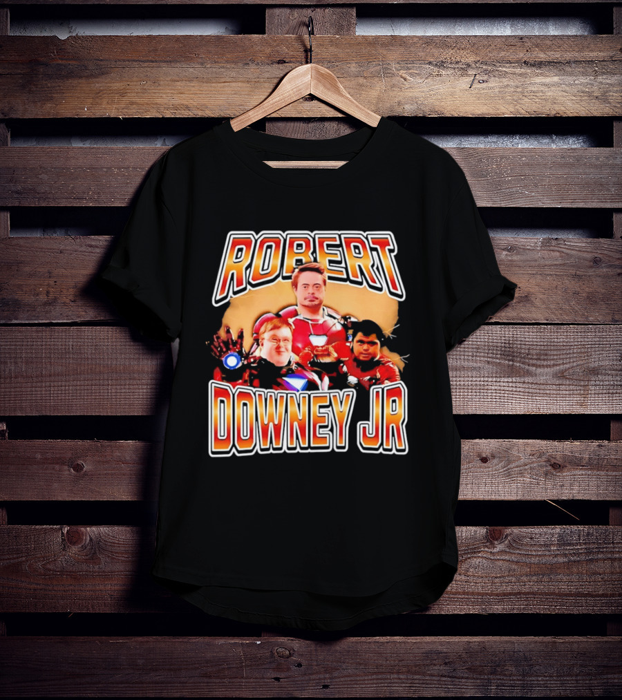 Robert Downey Jr Iron Man Mashup T-Shirt