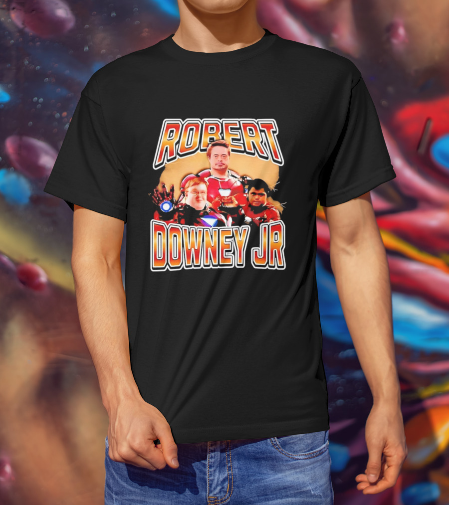 Robert Downey Jr Iron Man Mashup T-Shirt