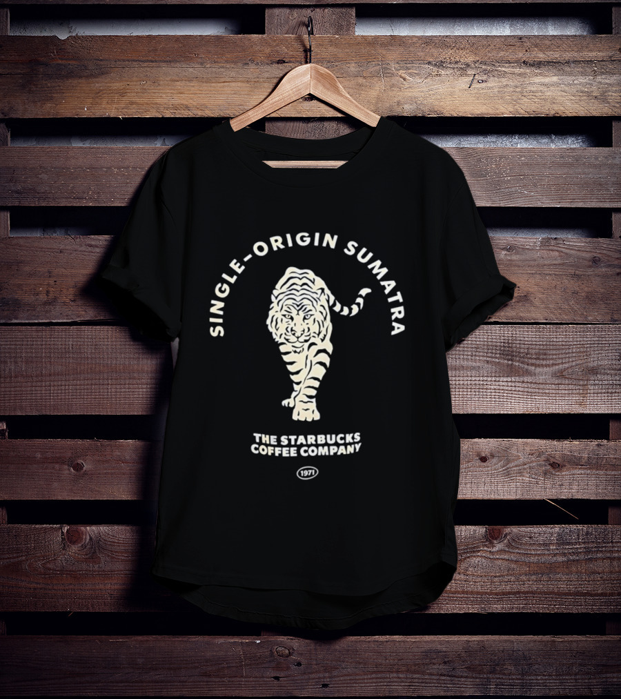 Single Origin Sumatra Starbucks Coffee Company 1971 Tiger T-Shirt