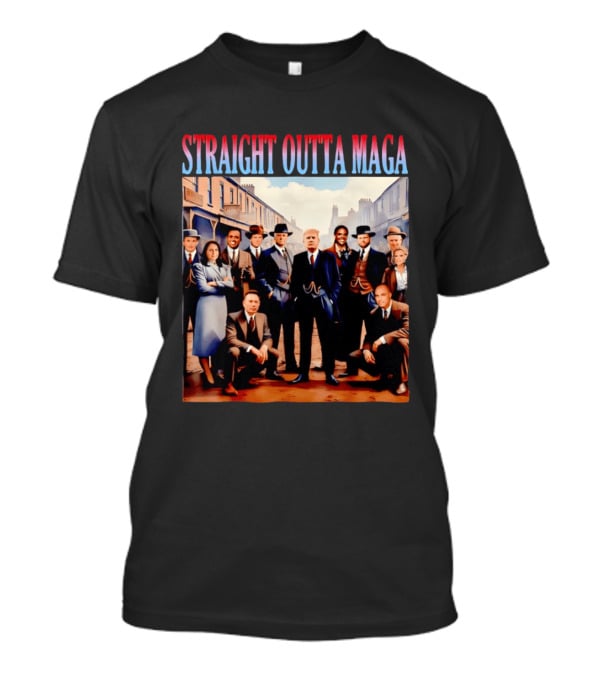 Straight Outta MAGA Donald Trump Elon Musk Tucker Carlson Vivek Ramaswamy Peaky Blinders T-Shirt