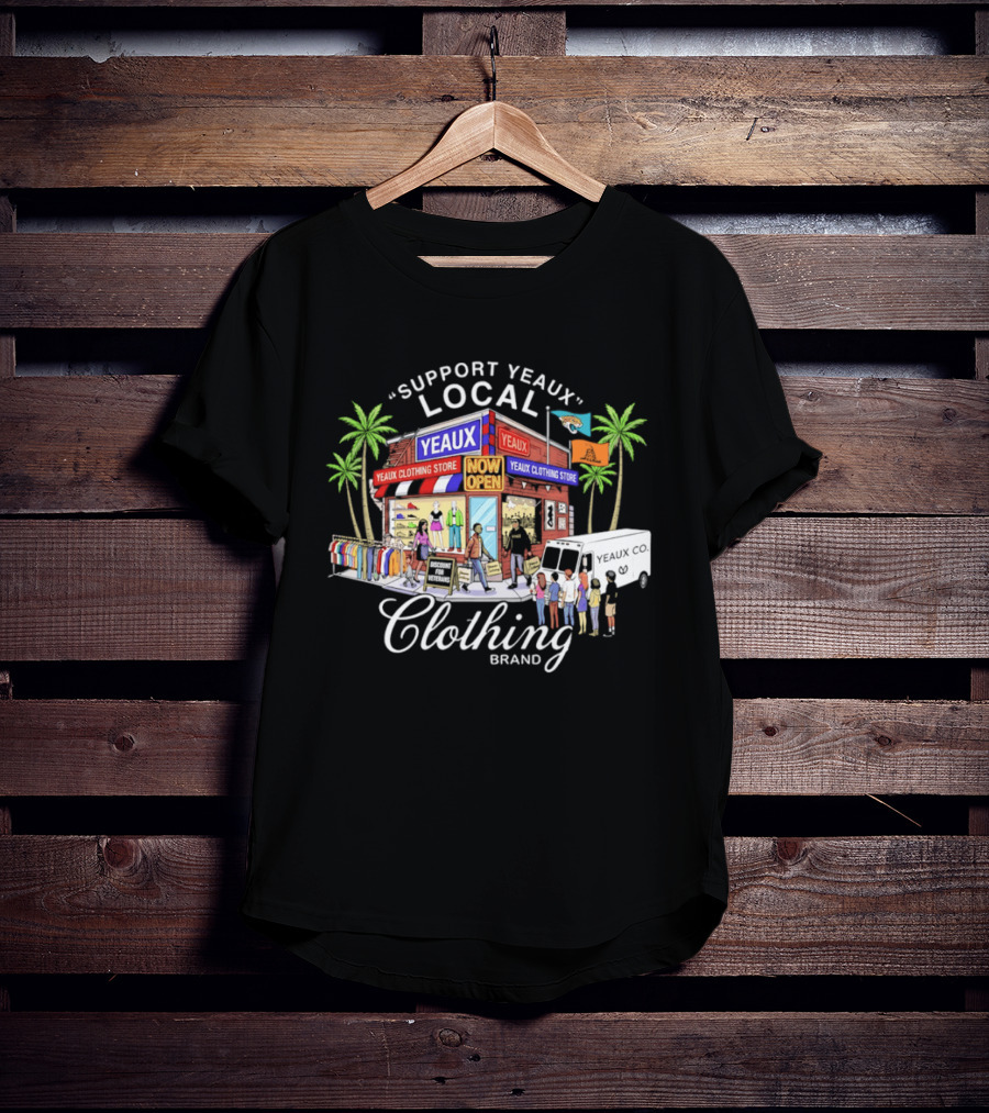 Support Yeaux Local Yeaux Clothing Store Now Open Jacksonville Gadsden Flag T-Shirt