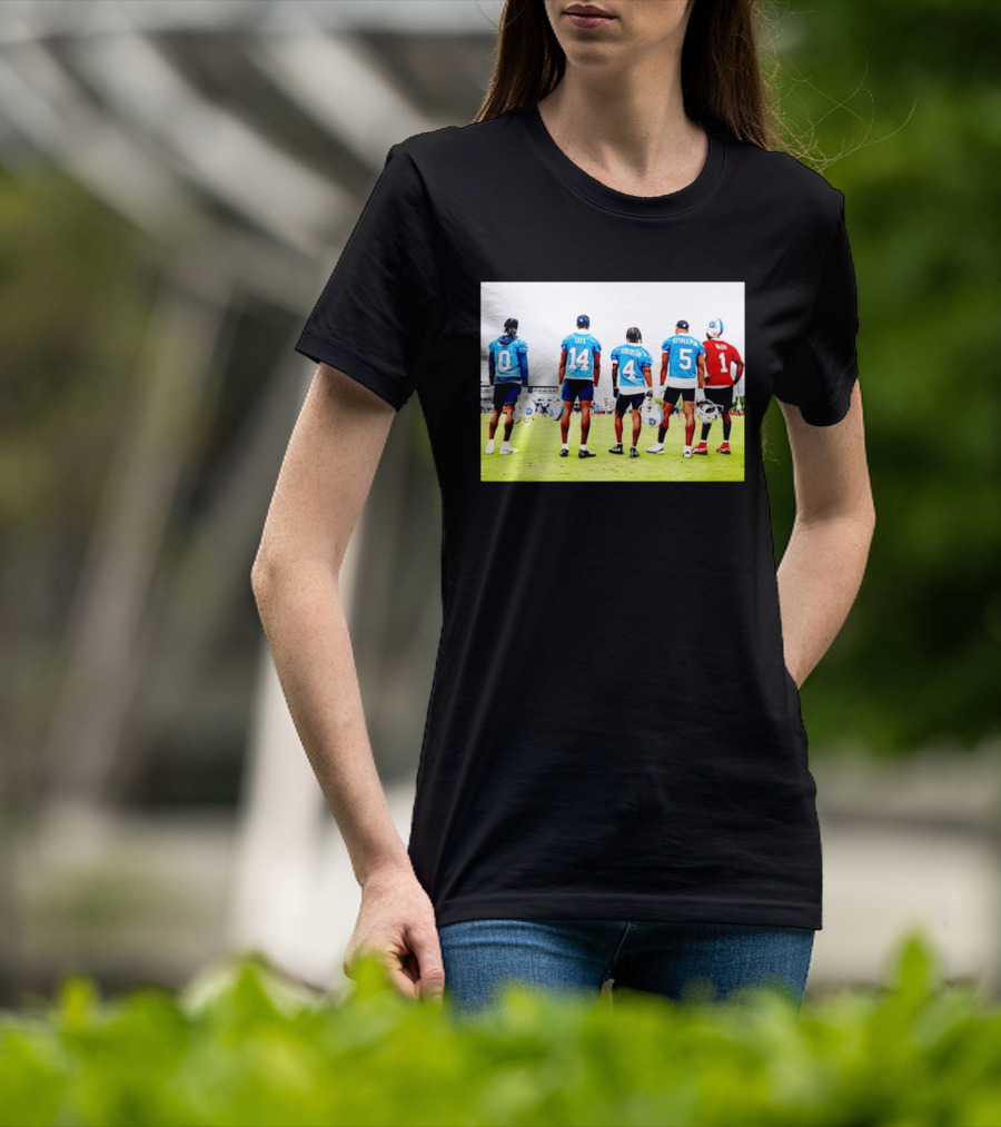 Treylon Burks Tate Robinson Ayomanor Ward Tennessee Titans Football Training Jersey Players T-Shirt
