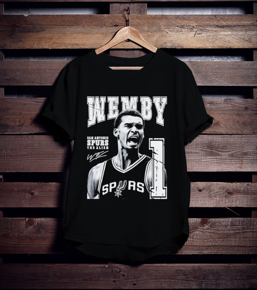 Wemby San Antonio Spurs The Alien 1 Victor Wembanyama Basketball T-Shirt