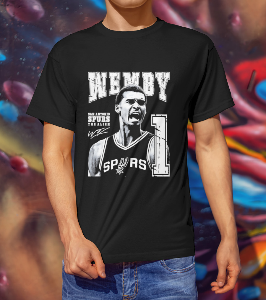 Wemby San Antonio Spurs The Alien 1 Victor Wembanyama Basketball T-Shirt