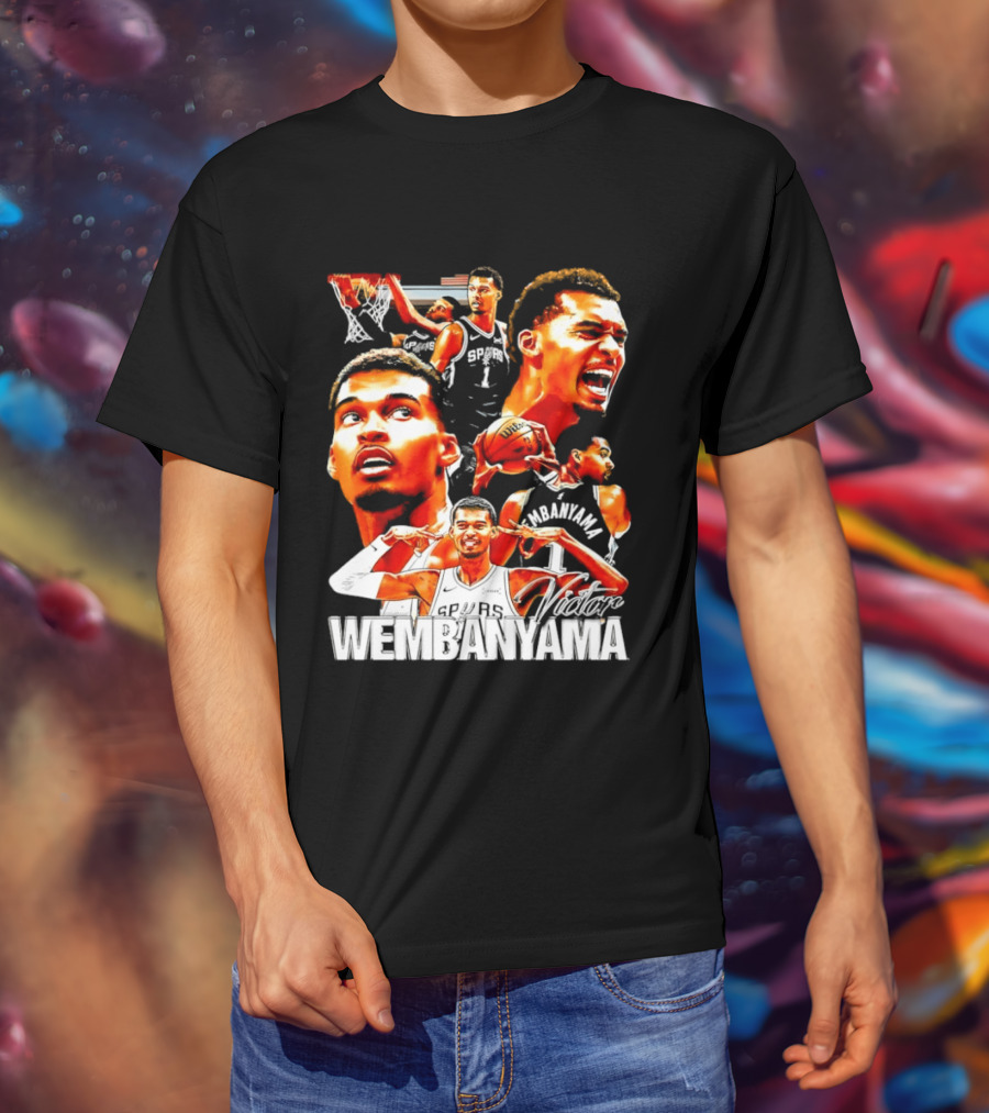 Victor Wembanyama Spurs Basketball Hero Collection T-Shirt