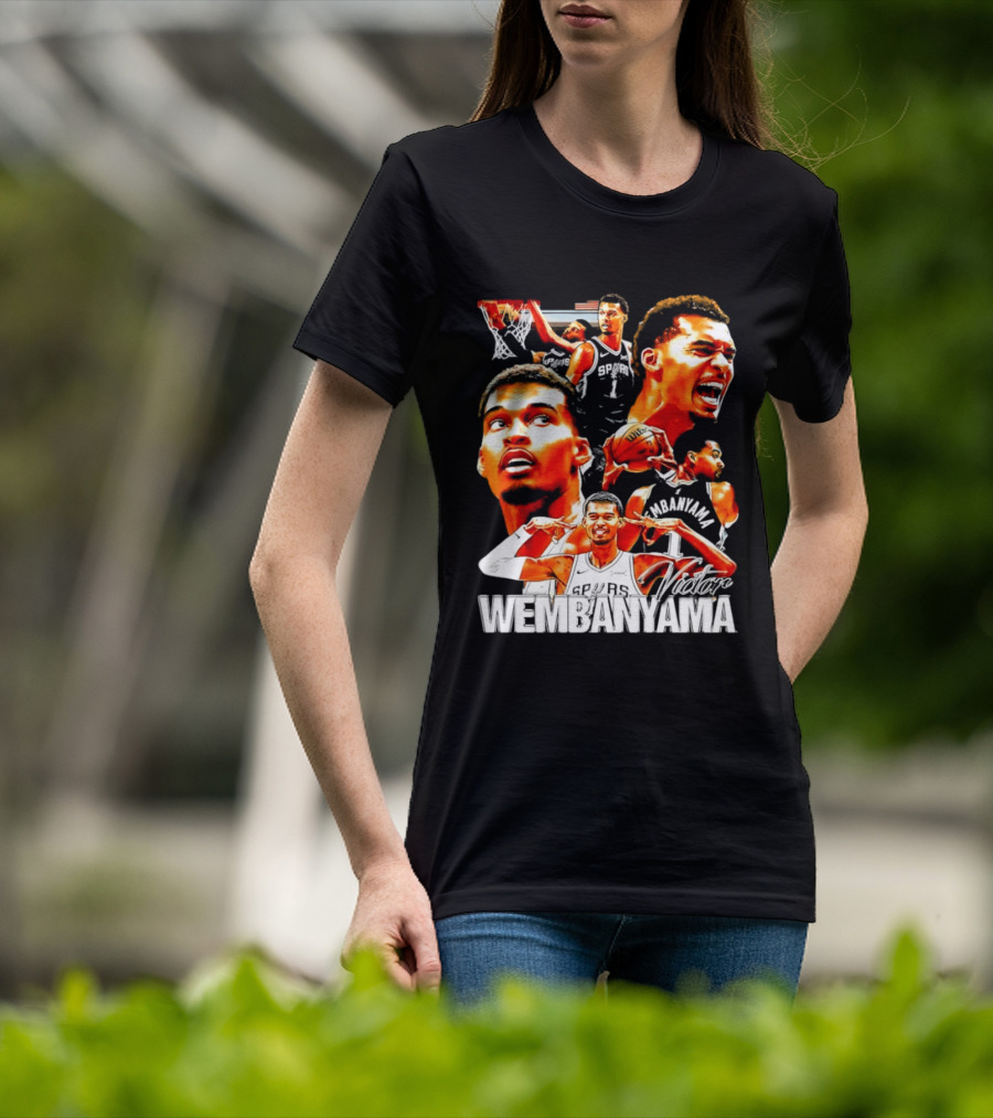 Victor Wembanyama Spurs Basketball Hero Collection T-Shirt