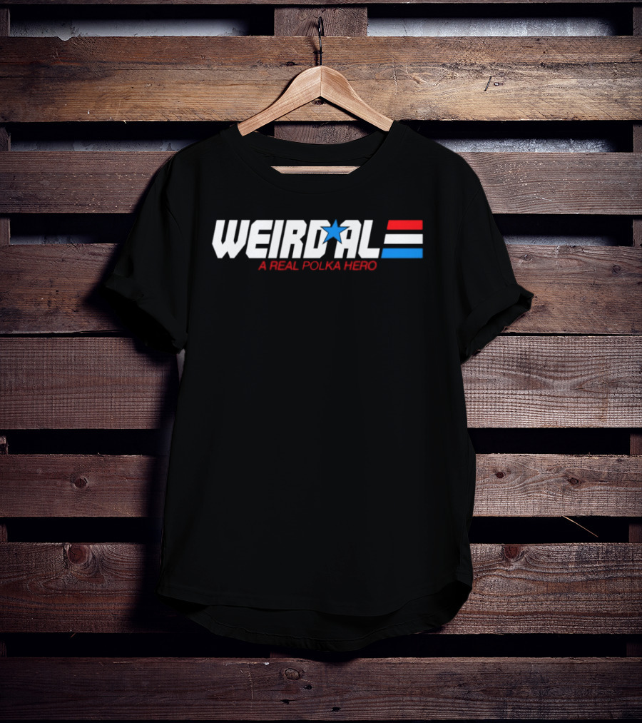 Weird Al Real Polka Hero Star Blue Red White T-Shirt