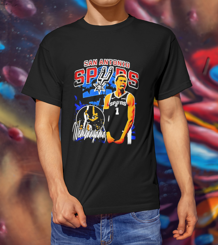 San Antonio Spurs Wembanyama Victor NBA Basketball Player T-Shirt