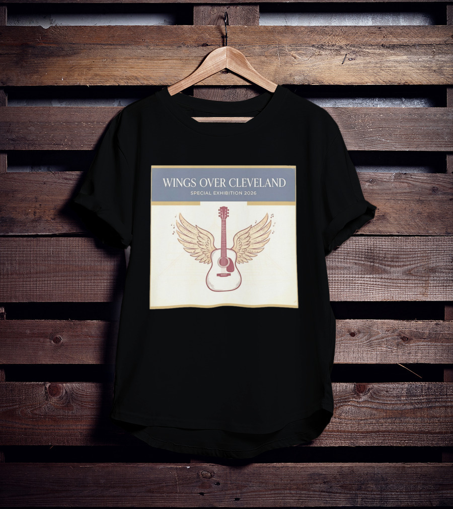 Wings Over Cleveland Special Exhibition 2026 Guitar With Wings And Music Notes T-Shirt