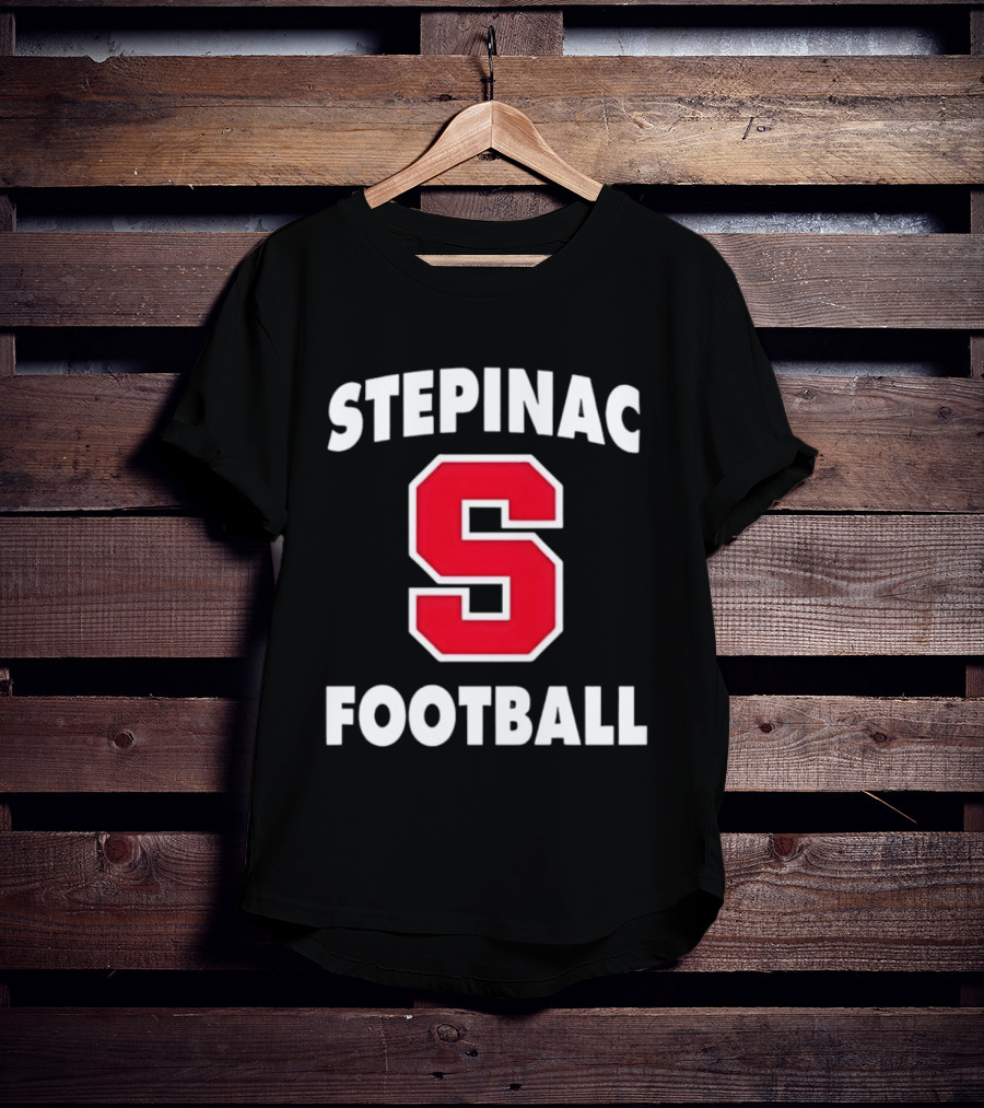 Stepinac Football Red S Bold Lettering T-Shirt