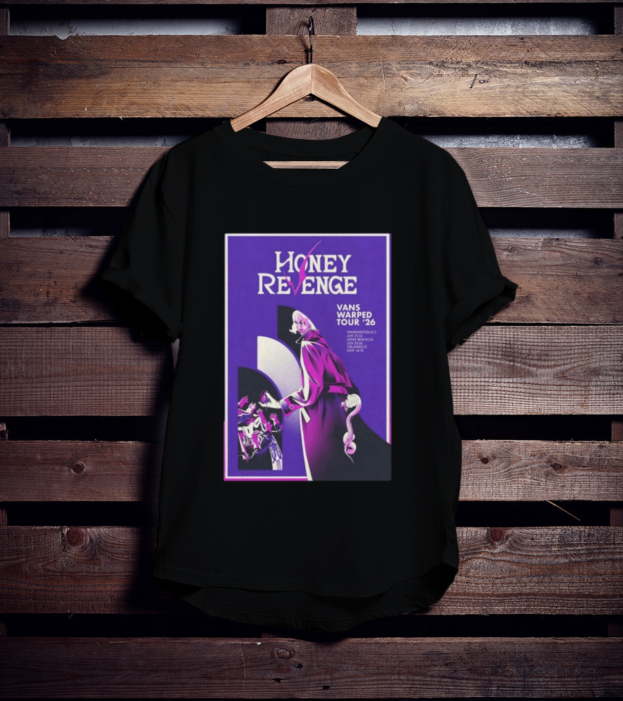 Honey Revenge Vans Warped Tour 26 Washington Long Beach Orlando Ann Arbor T-Shirt