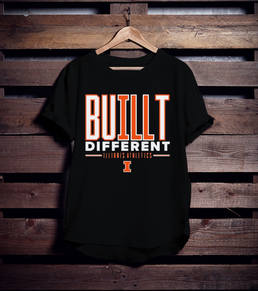 BuILLt Different Illinois Athletics I T-Shirt