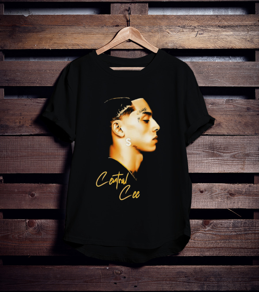 Central Cee Star UK Portrait Profile T-Shirt