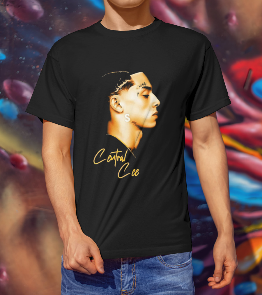 Central Cee Star UK Portrait Profile T-Shirt
