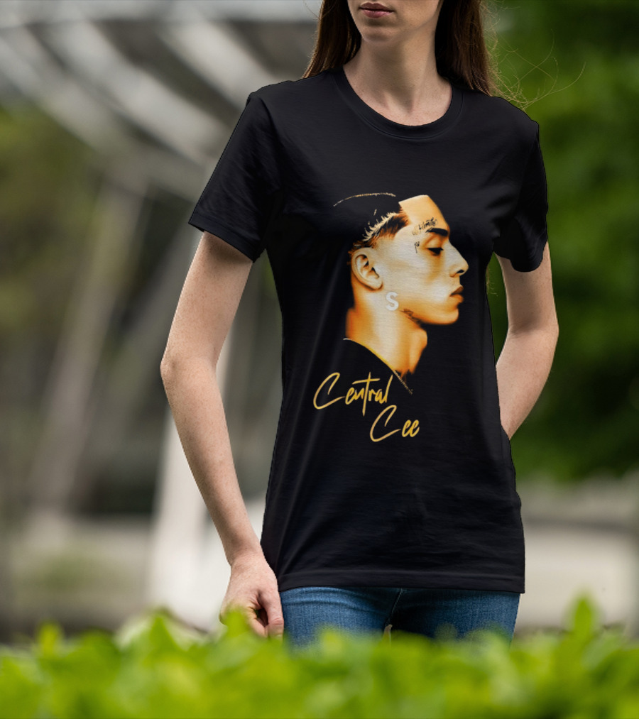 Central Cee Star UK Portrait Profile T-Shirt