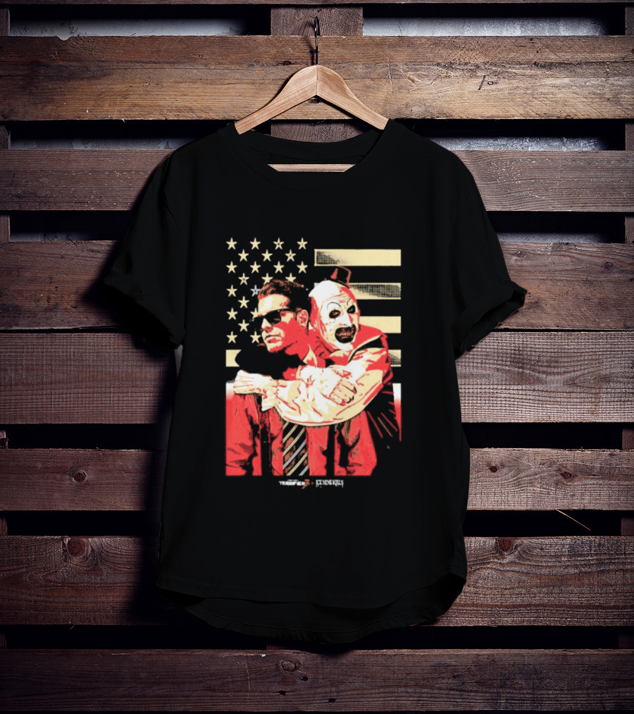 Ice Nine Kills Spencer Clown American Flag Horror Aesthetic T-Shirt